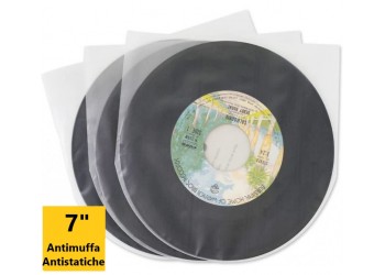 ANALOGIS - BUSTE INTERNE ANTISTATICHE PER DISCHI 45 GIRI 7" (100 buste)