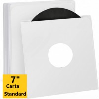 MM - BUSTE INTERNE "STANDARD" SFODERATE COLORE BIANCO PER DISCHI 45 GIRI 7" (100 buste)